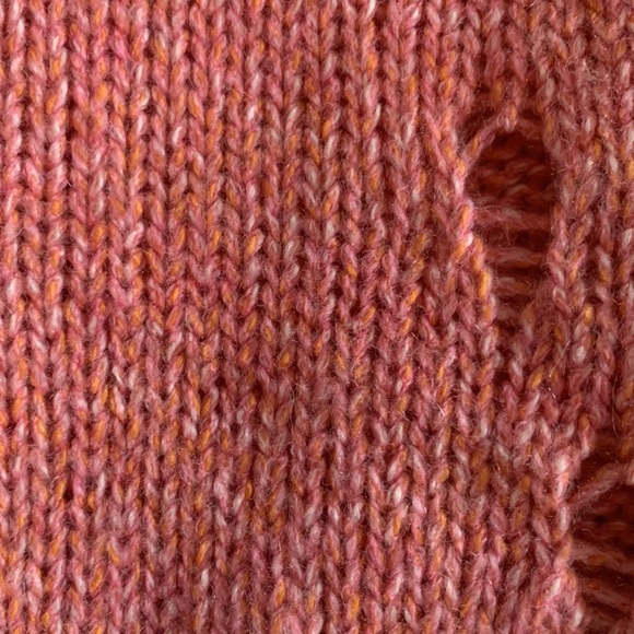 Raquel Allegra Pink Distressed Sweater - Picture 7 of 7